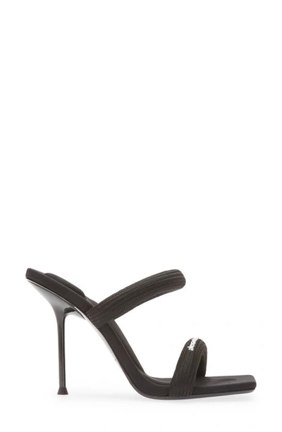 Shop Alexander Wang Julie Padded Slide Sandal In Black