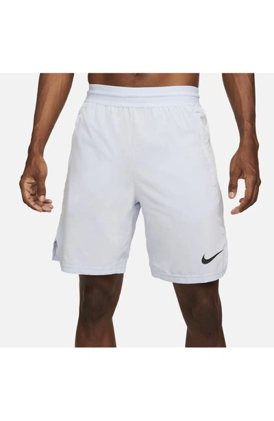 Shop Nike Dri-fit Pro Flex Vent Max Training Shorts In Light Marine/ Black