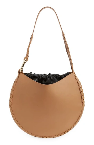 Shop Chloé Large Mate Leather Hobo In Light Tan