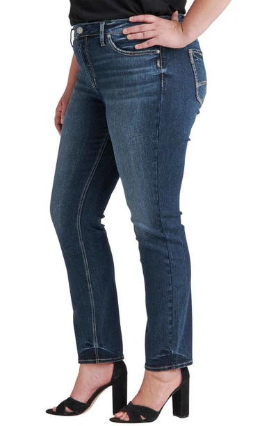 Shop Silver Jeans Co. Suki Straight Leg Jeans In Blue