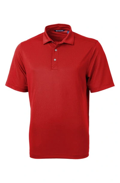 Shop Cutter & Buck Virtue Eco Piqué Recycled Blend Polo In Red