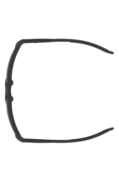 Shop Under Armour Dominate 62mm Oversize Rectangular Sunglasses In Matte Black / Grey Oleophobic