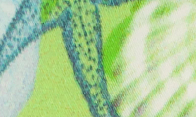 Bien Abye Seashells Silk Headband In Green Multi