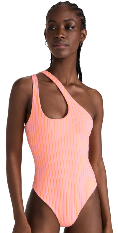 Shop L*space Phoebe One Piece Classic In Crystal Pink/lemon Drop