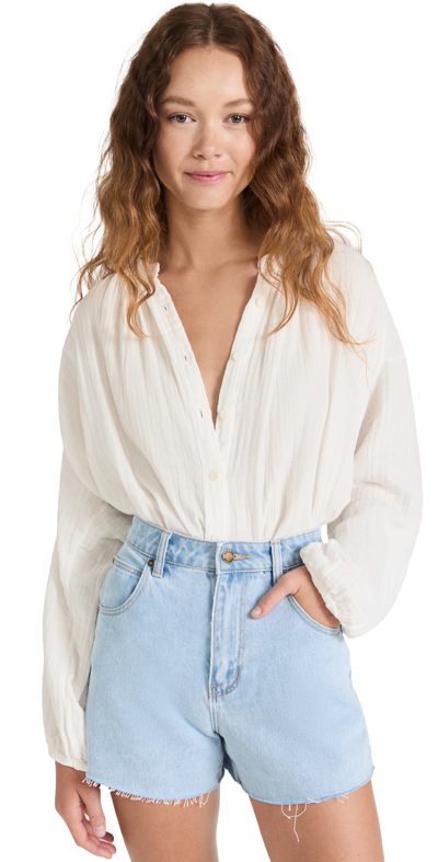 Shop 9seed Poet's Beach Blouse White