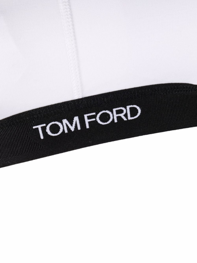 Tom Ford Two-tone Bandeau Bra In White