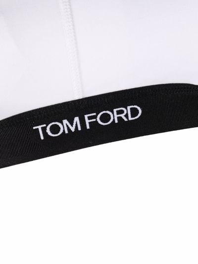 Tom Ford Signature Bandeau Bra Top In White