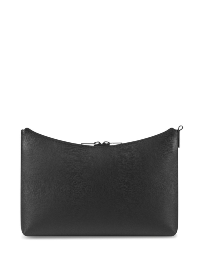 Shop Balenciaga Hourglass Pouch Bag In Black