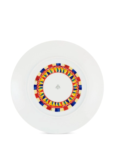 Dolce & Gabbana Set Of Two Dinner Plates In Black