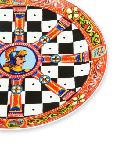 Dolce & Gabbana Set Of Two Dinner Plates In Black