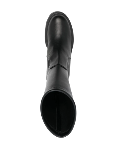 Casadei Pull-on Platform Boots In Black