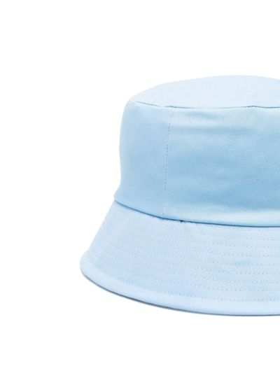 Mc2 Saint Barth Embroidred-logo Bucket Hat In Blue