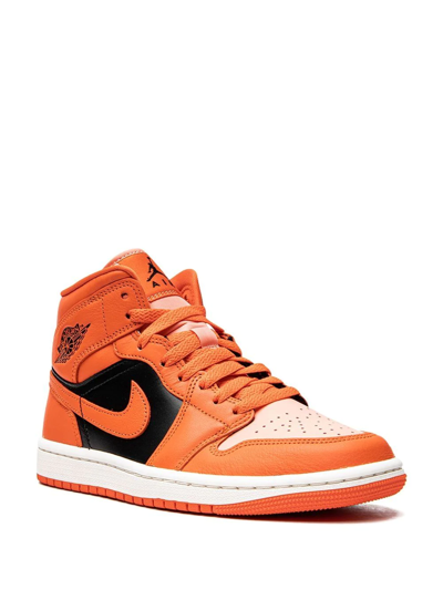 Jordan Women's Air  1 Mid Se Shoes In Orange