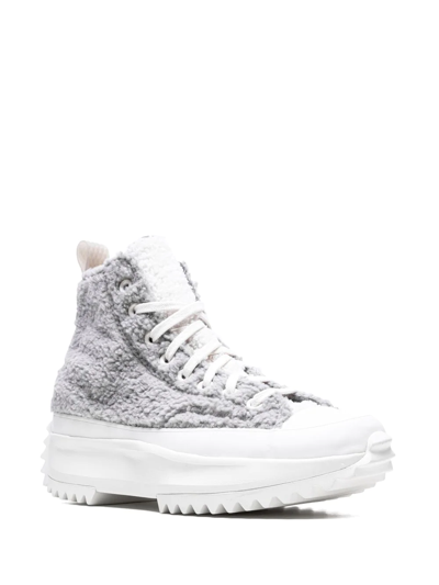 Purple Sherpa Run Star Hike Sneakers In Lavender