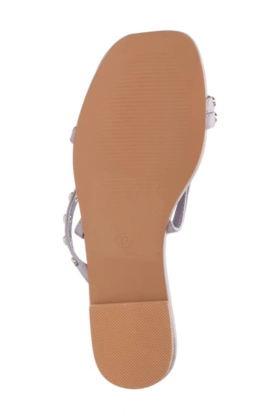 New York And Company Farra Studded Ankle Strap Sandal In Lavender