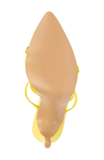 New York And Company Biana Clear Strappy Heeled Sandal In Yellow