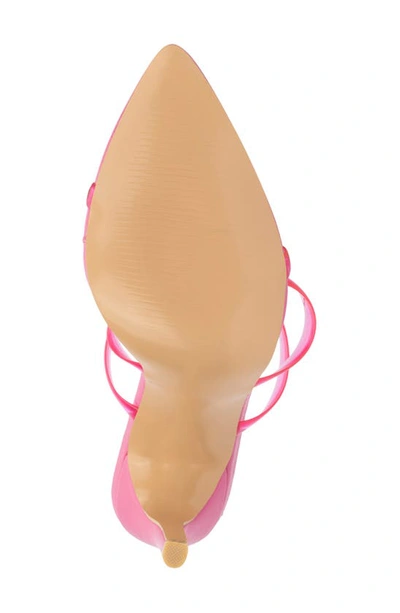 Shop New York And Company Biana Clear Strappy Heeled Sandal In Pink