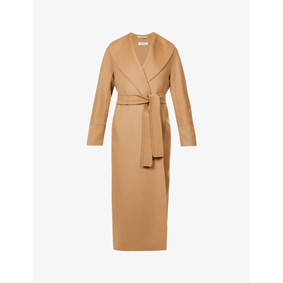 Shop 's Max Mara Amie Relaxed-fit Wool Coat In Camel