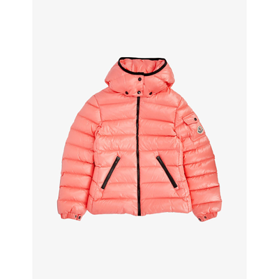 Moncler Kids' Bady Logo-patch Shell-down Jacket 4-14 Years In Pink |  ModeSens