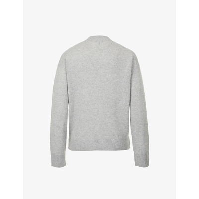 Shop Theory Easy Round-neck Cashmere Jumper In Husky