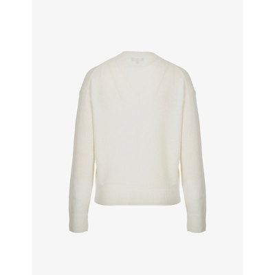 Shop Theory Easy Round-neck Cashmere Jumper In Ivory