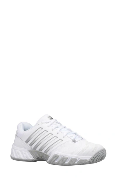 Het eens zijn met Ja gemiddelde K-swiss Bigshot Light 4 Tennis Shoe In White/ High-rise/ Silver | ModeSens