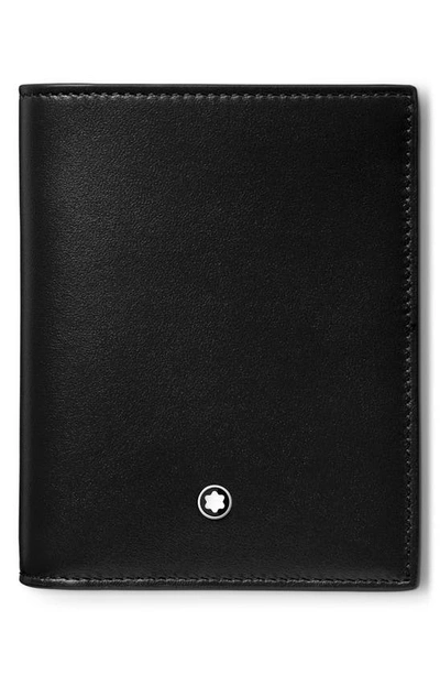 Montblanc Meisterstuck 6 Card Compact Wallet In Black
