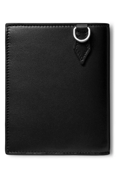 Shop Montblanc Meisterstück Leather Compact Wallet In Black