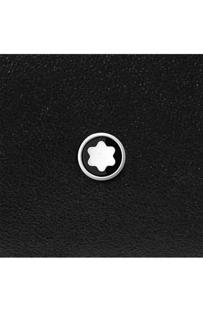 Shop Montblanc Meisterstück Leather Compact Wallet In Black