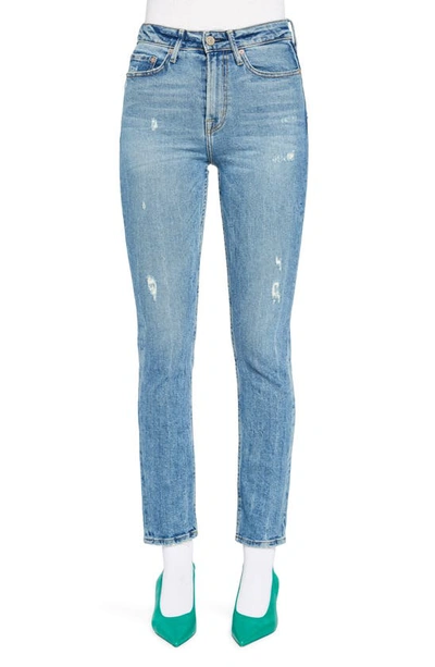 Noend Eve High Waist Slim Straight Leg Jeans In Memphis