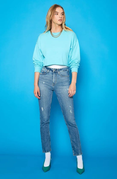 Noend Eve High Waist Slim Straight Leg Jeans In Memphis