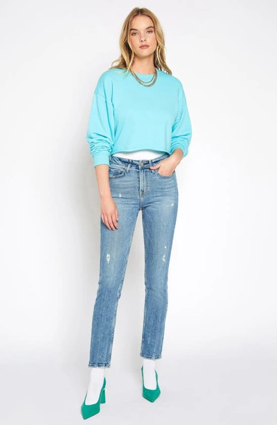 Noend Eve High Waist Slim Straight Leg Jeans In Memphis