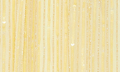 Shop Mac Duggal Sequin Flutter Sleeve A-line Gown In Buttercream