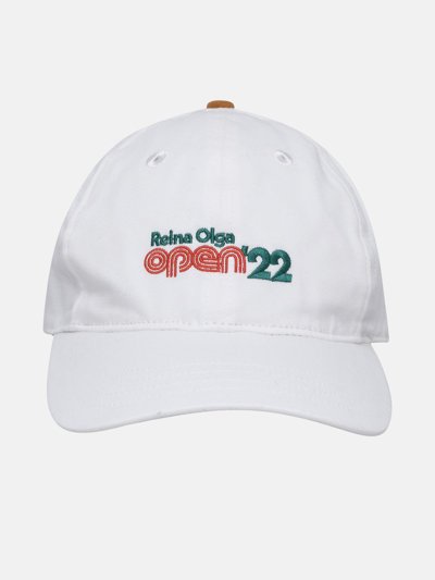Shop Reina Olga Cotton Ermes Hat In White