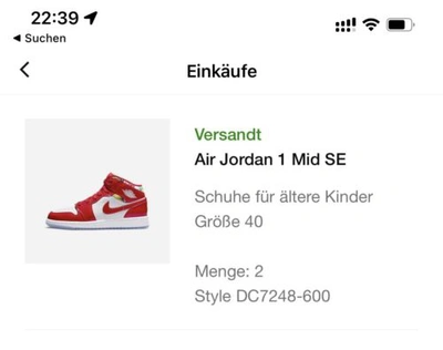 Pre-owned Nike Jordan 1 Mid Gs Barcelona Red Chili Red Eu40 - Us7y Blitzversand Neu Ovp