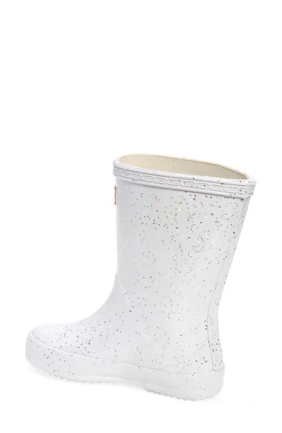 Shop Hunter First Classic Giant Glitter Waterproof Rain Boot In White