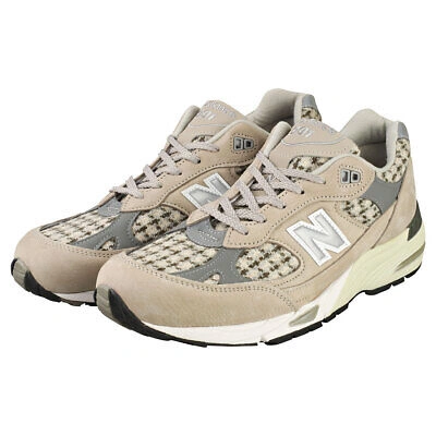 Pre-owned New Balance Balance Made In Uk 991 Herren Beige Grey Sneaker Mode - 42 Eu