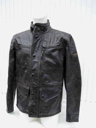 Pre-owned Matchless Rebel Kensington Jacket "terminator" Antique Black Neu&etikett