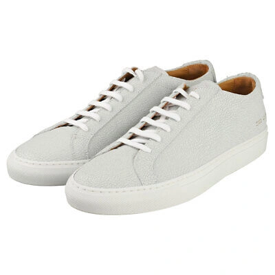 Pre-owned Common Projects Achilles Cracked Herren White Sneaker Mode