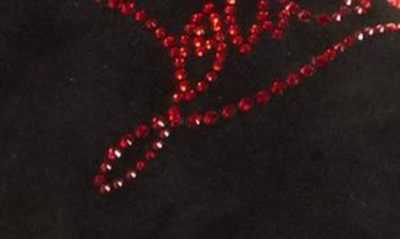 Shop Christian Louboutin Dandelion Crystal Logo Venetian Loafer In Black