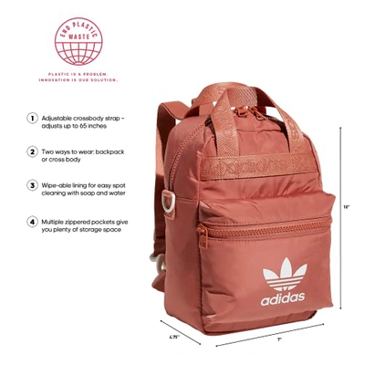 Adidas Originals Originals Micro 2.0 Mini Backpack In Magic Earth Red/white  | ModeSens