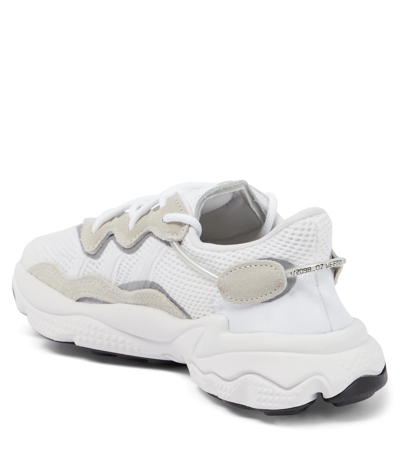 Shop Adidas Originals Ozweego Suede Sneakers In Ftwr White
