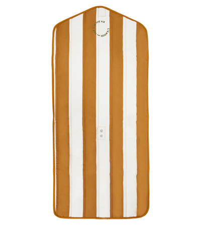 Shop Liewood Baby Isla Striped Changing Mat In Stripe: Golden Caramel / Sandy