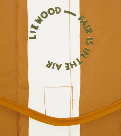 Shop Liewood Baby Isla Striped Changing Mat In Stripe: Golden Caramel / Sandy