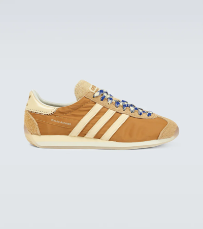 Adidas Originals X Bonner Country Leather-trimmed Sneakers In Beige | ModeSens