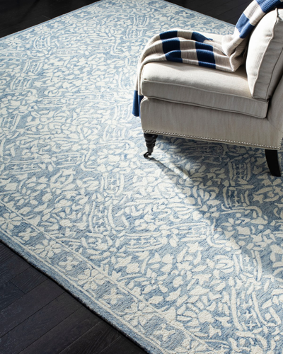 Ralph Lauren Olivier Hand-tufted Rug, 5' X 8' In Blue