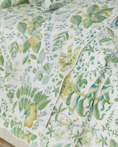 Matouk Pomegranate King Flat Sheet In Citrus