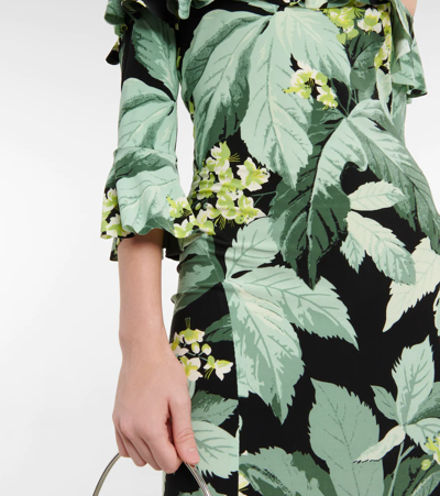 Norma Kamali Off-shoulder Printed Midi Dress In Multi