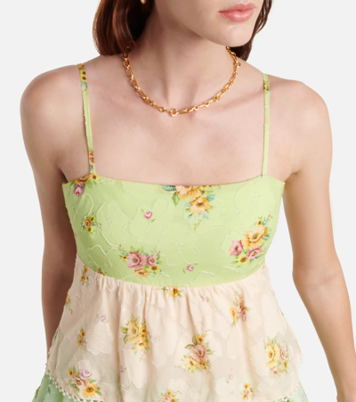 Shop Alemais Alémais Clementine Floral Voile Maxi Dress In Multicoloured