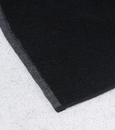 Alaïa Logo Jacquard Cotton Towel In Noir/blanc